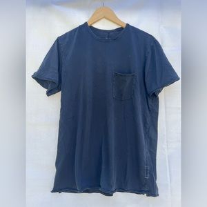 rag & bone Miles Principle Jersey Pocket Tee Black